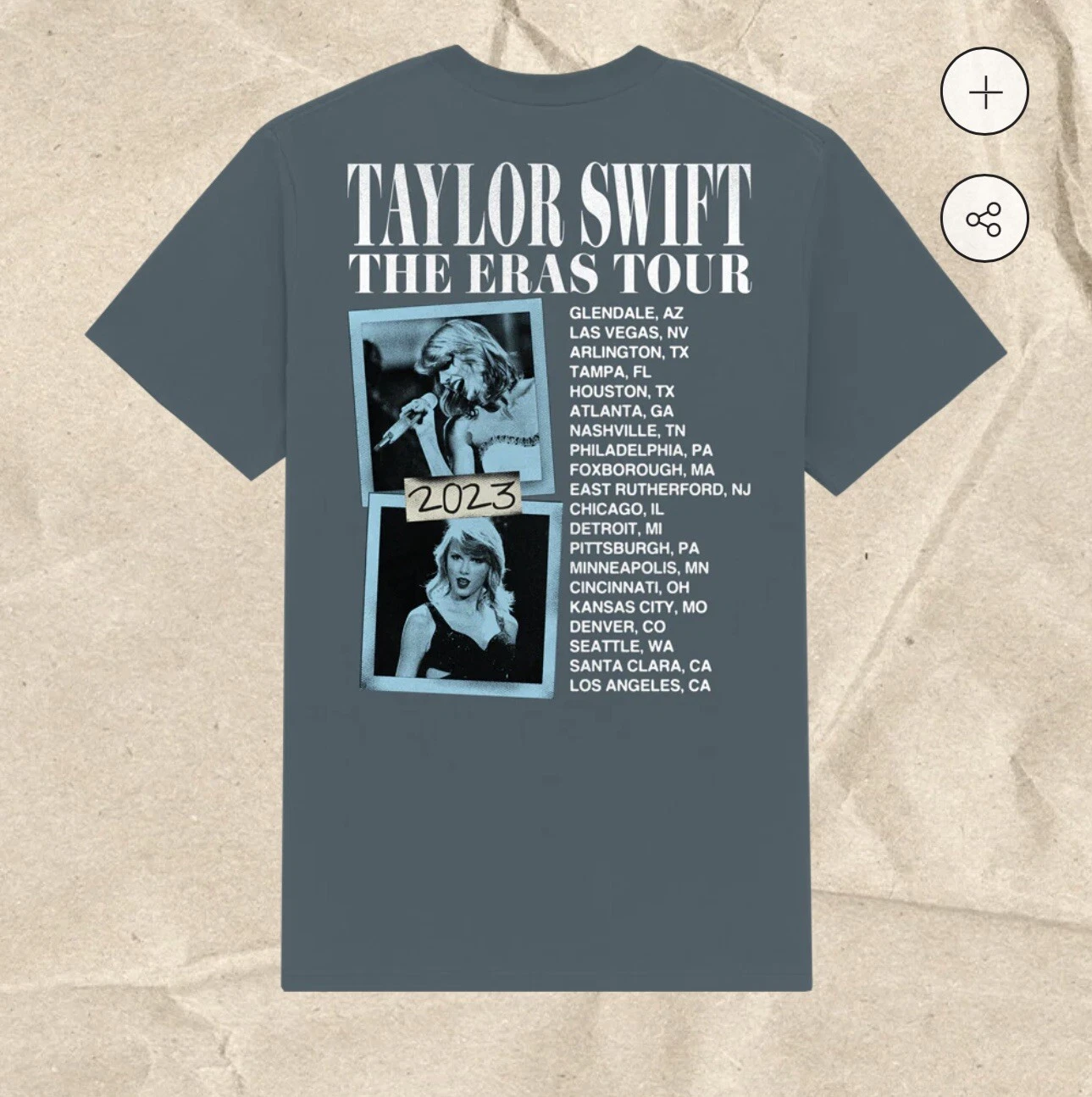 Taylor Swift The Eras Tour 1989 Album Shirt Official Merch - Image 2