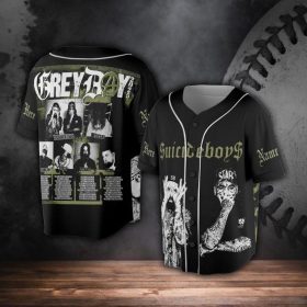 New Tour 2025 Grey Day Hip Hop Baseball Jersey, G59 Band Shirt $uicideboy$ Merch Shirt, Gift for fans