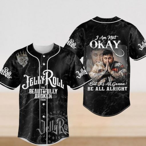 Jelly Roll Concert Tour Baseball Jersey Shirt, Jelly Roll Music Album Shirt, Jelly Roll Rapper Jersey Shirt, Beautifully Broken Shirt