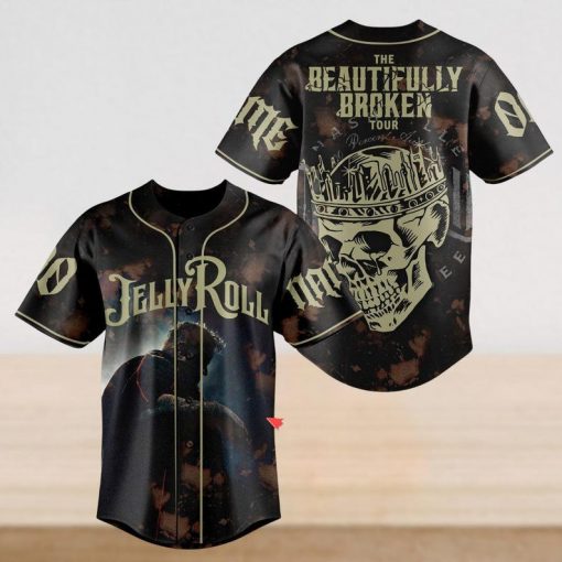 Custom Jelly Roll Baseball Jersey, The Beautiful Broken Tour Baseball Shirt, Jelly Roll Jersey Shirt, Jelly Roll Fan Gifts, Music Shirt