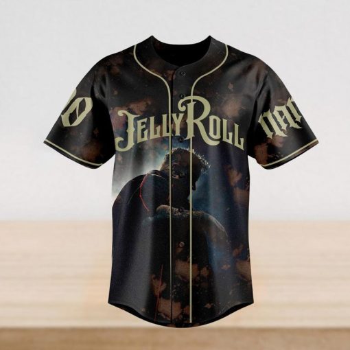 Custom Jelly Roll Baseball Jersey, The Beautiful Broken Tour Baseball Shirt, Jelly Roll Jersey Shirt, Jelly Roll Fan Gifts, Music Shirt - Image 2